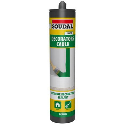 Soudal Decorators Caulk Extra - WHITE (290ml)