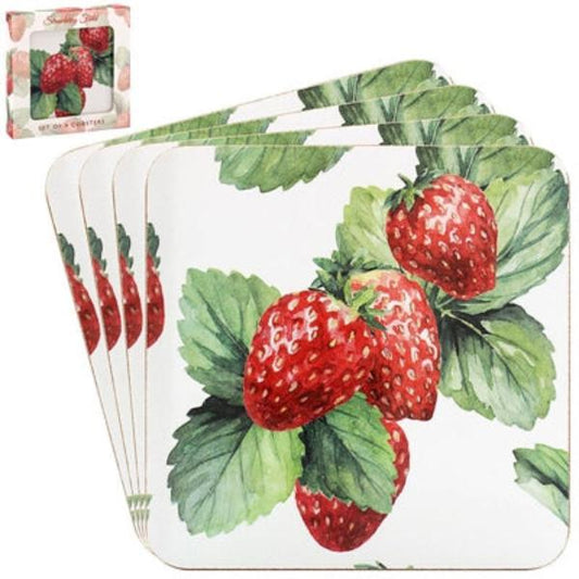COASTERS STRAWBERRY FIELD 4PCS