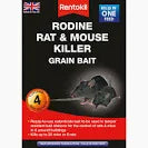 Rentokil Rodine Rat And Mouse Killer - Grain Bait 4 Sachet - 009803