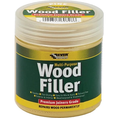 EVERBUILD MULTI-PURPOSE WOOD FILLER WHITE 250ML