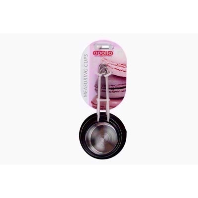 APOLLO SET 4 STAINLESS STEAL MEASURE CUPS