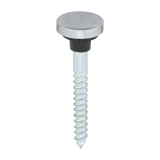 Mirror Screws - Zinc - Chrome Flat 8 x 1 1/2