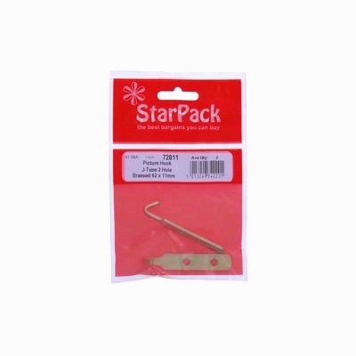 STARPACK PIC HOOKJ-TYPE 2 HOLE EB 62X11MM