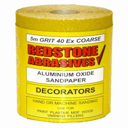 Redstone Decorators Yellow Abrasive Paper P60 x 5mtr