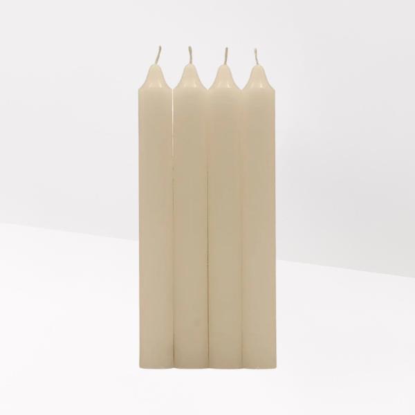 VELAS TABLE CANDLES CREAM PK4 - 180G