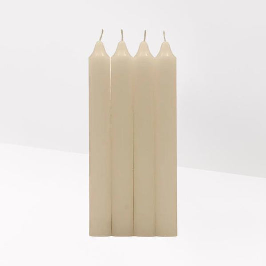 VELAS TABLE CANDLES CREAM PK4 - 180G