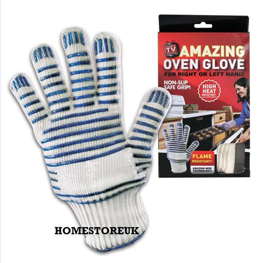 Magic Oven BBQ Glove Mitt High Heat Flame Resistant Non Slip Safe Grip
