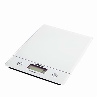 SABICHI HADEN KITCHEN DIGITAL SCALE WHITE 5KG