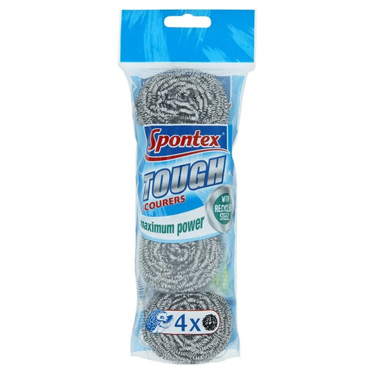 Spontex Tough Scourer 4pk