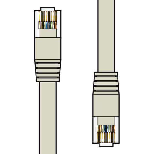 Cat6 UTP RJ45 Ethernet Patch Cables Grey 0.5m