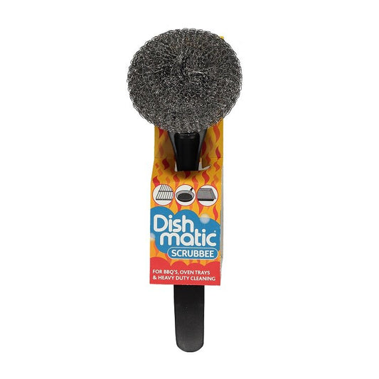 Dishmatic Scrubbee Stainless Steel Scourer & Handle