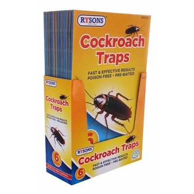 HUL BRAND PEST COCKROACH TRAPS 6PCE