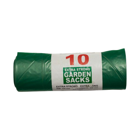ROYAL MARKETS 10 Heavy Duty Extra Strong Green Garden Sacks