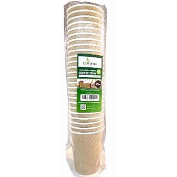 TRIPPLE WALL CRAFT BROWN 12OZ 25PCS HOT DRINK PAPER CUP