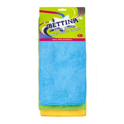 BETTINA MICROFIBRE ULTRA PLUSH 3 CLOTHS