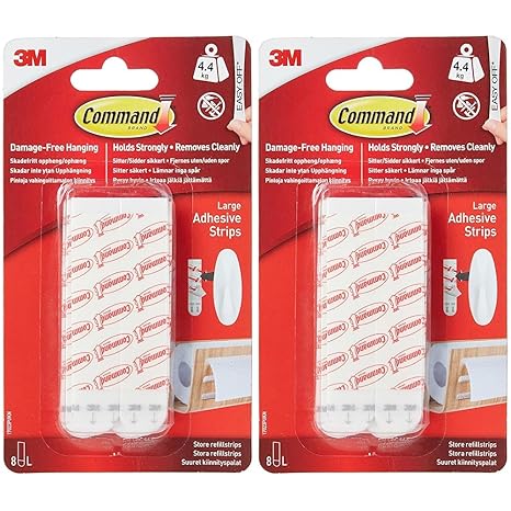 Command 17023P-ES Mounting Refill Strips - Large