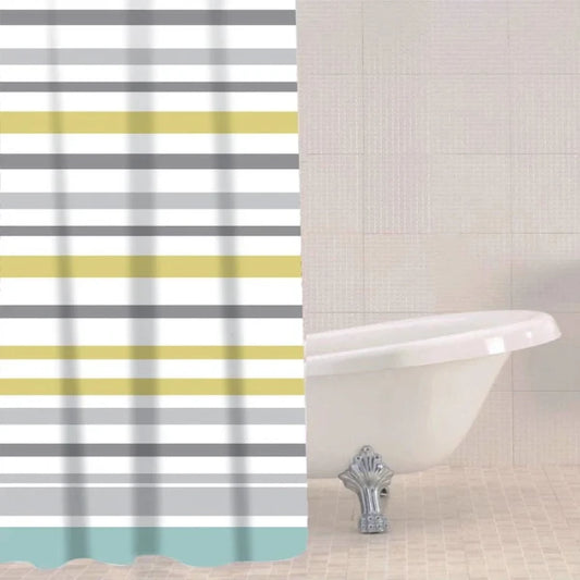 Ocean Stripe PEVA Shower Curtain
