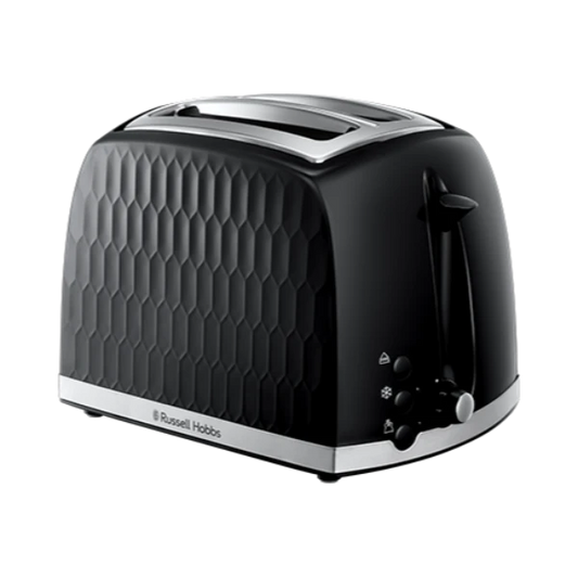 Russell Hobbs Honeycomb 2 Slice Black Toaster