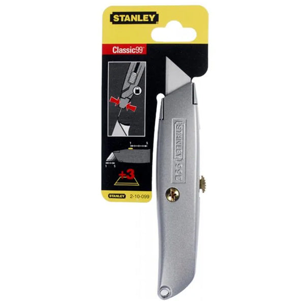 STANLEY 99E Retractable Blade Utility Knife with 3 blades 2-10-099