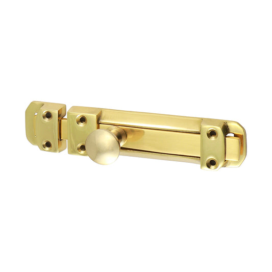 Contract Flat Section Bolt - Polished Brass 135 x 30mm