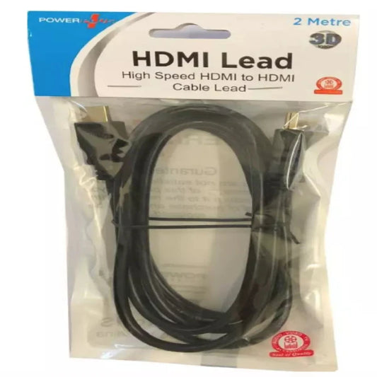 POWER PLUS High Speed HDMI to HDMI Cable Lead 2 Meter
