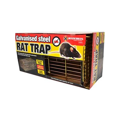 New Galvanised Steel Rat Trap Catcher Mice Mouse Rodent Catch Bait Strong Cage With Carry Handle