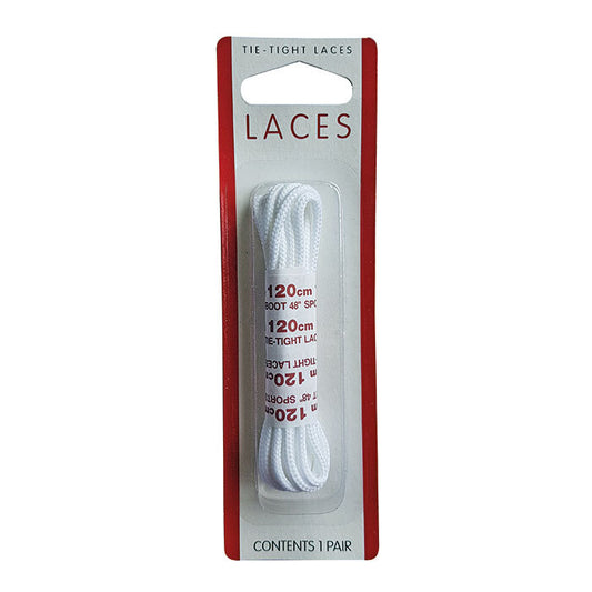 Fine Round Sports/Boot Lace 120cm White