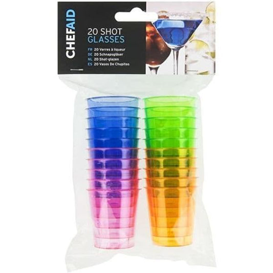 Chef Aid Shot Glasses - 20 Pack