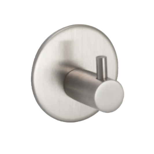 Eclipse 34737 Satin Stainless Steel Self Adhesive Single Coat Hook