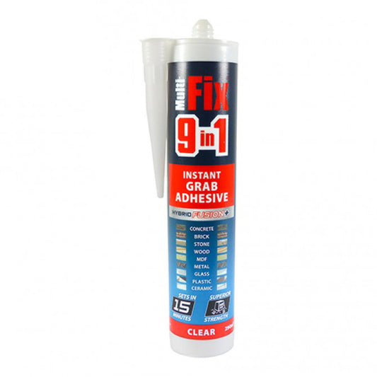 Timco 247972 9 In 1 Instant Grab Adhesive - Clear 290Ml Cartridge 1