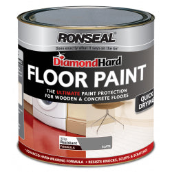 Ronseal Diamond Hard Floor Paint 750ml Slate