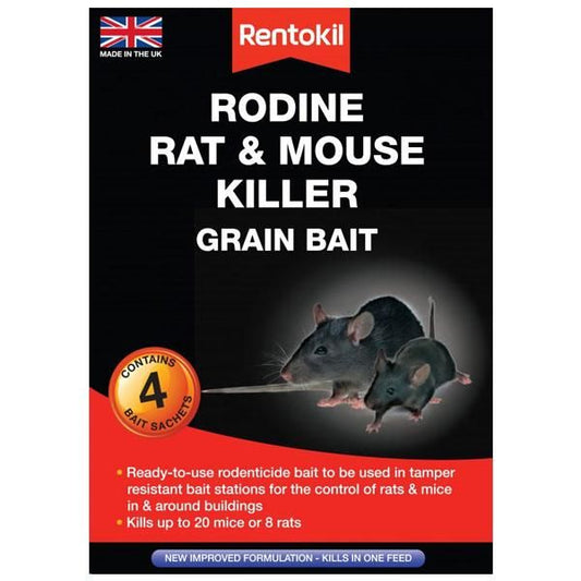 Rentokil Rodine Mouse & Rat Killer Grain Bait 367412