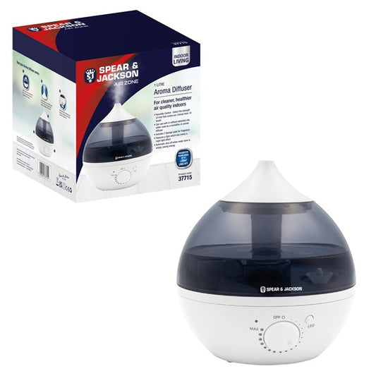Spear & Jackson 1L Aroma Diffuser, Humidifier