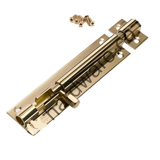 Door Bolts, Brass 100mm (4")