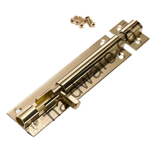 Door Bolts, Brass 150mm (6")