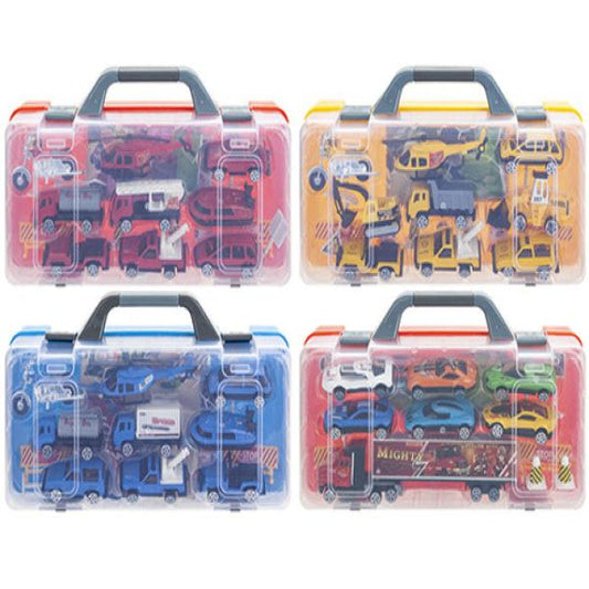 DIE CAST PLAYSET 22 PIECES 4 ASSORTED DESIGNS