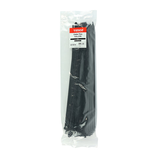 Cable Ties - Black 4.8 x 370