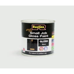 Rustins Quick Dry Small Job Gloss 250ml Black