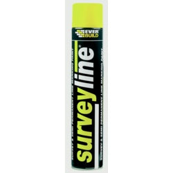 Everbuild Surveyline Paint 700ml Yellow