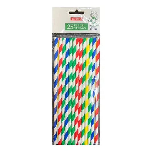 Caroline Paper Drinking Straws, 25