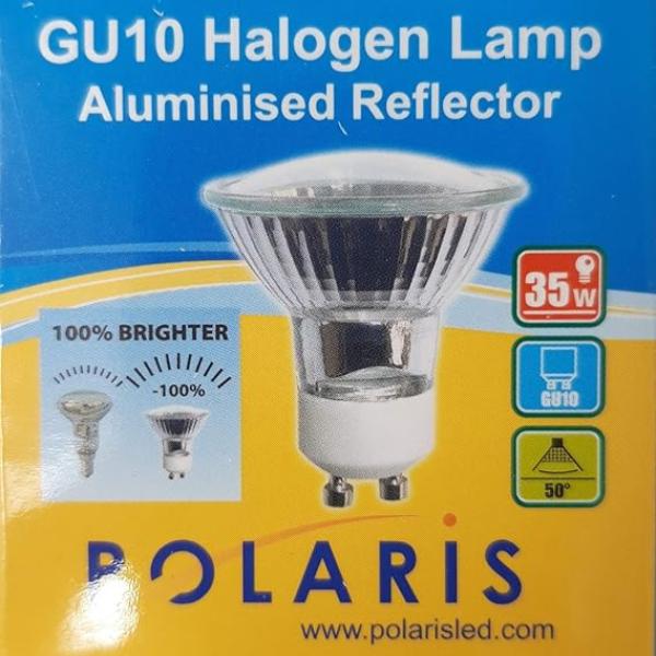 Polaris 35w GU10 Halogen Spot Light Bulb 240v Dimmable
