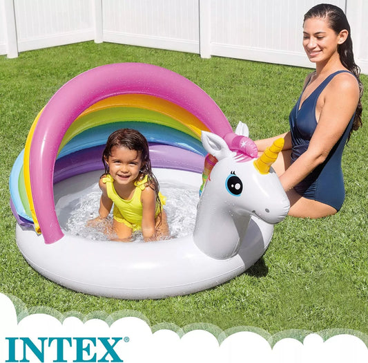 Intex Unicorn Inflatable Baby Pool 127L x 102W x 69H 45L