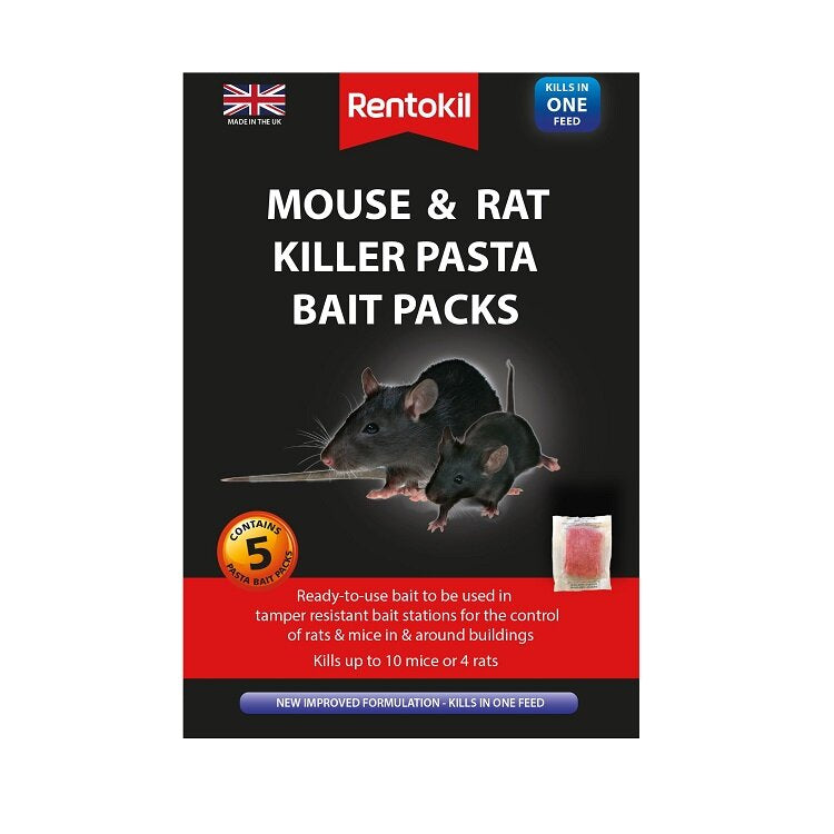 Rentokil Mouse & Rat Killer Pasta Bait Packs - 5 Sachet