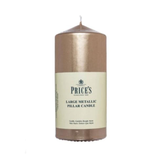 6″ Metallic Pillar Candle – Gold