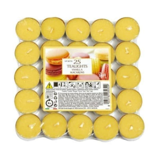 Petali Vanilla Macaroon Tealights Pack of 25