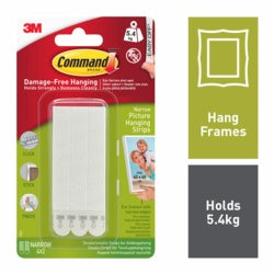 Command™ Narrow Picture Hanging Strips 4 Sets of Narrow Strips