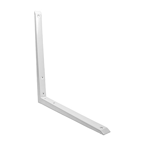 Mitred Shelf Bracket - White 350 x 350mm