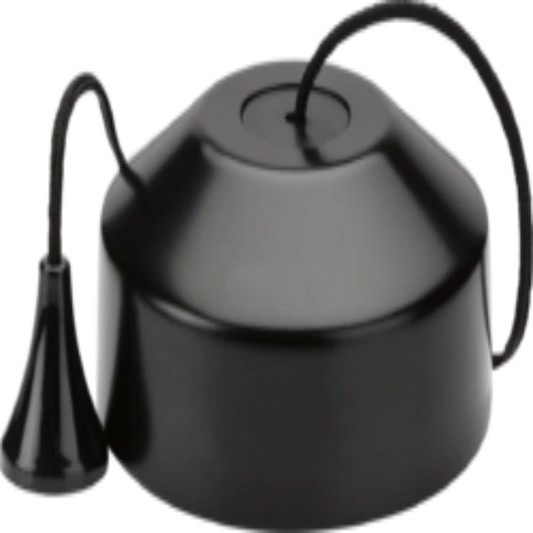 10AX 2-way Pull Cord Switch - Matt Black