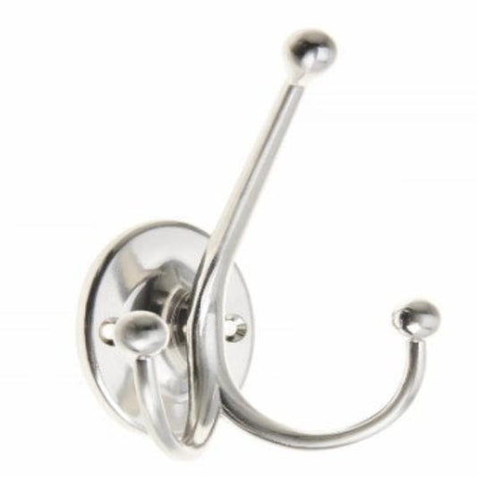 Oval Tri Hook - Satin Nickel