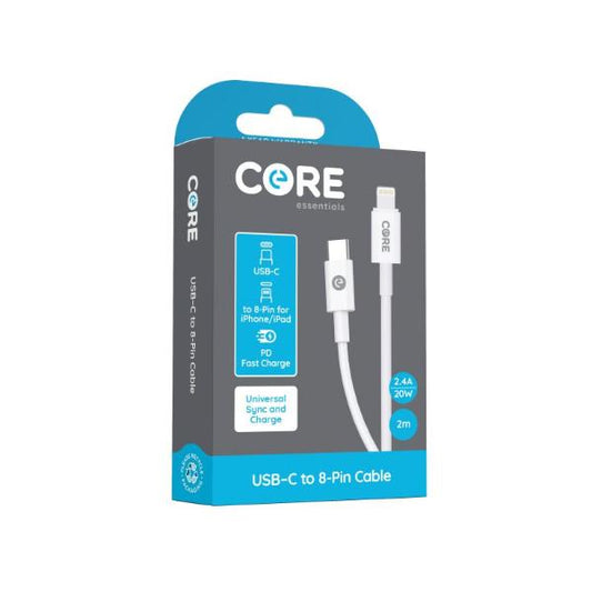 Core 8-Pin iphone to Type-C 2m 2.4A/20W
